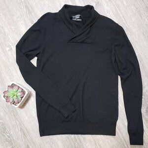 Armani Exchange * Black 100% Merino Sweater * Sz M